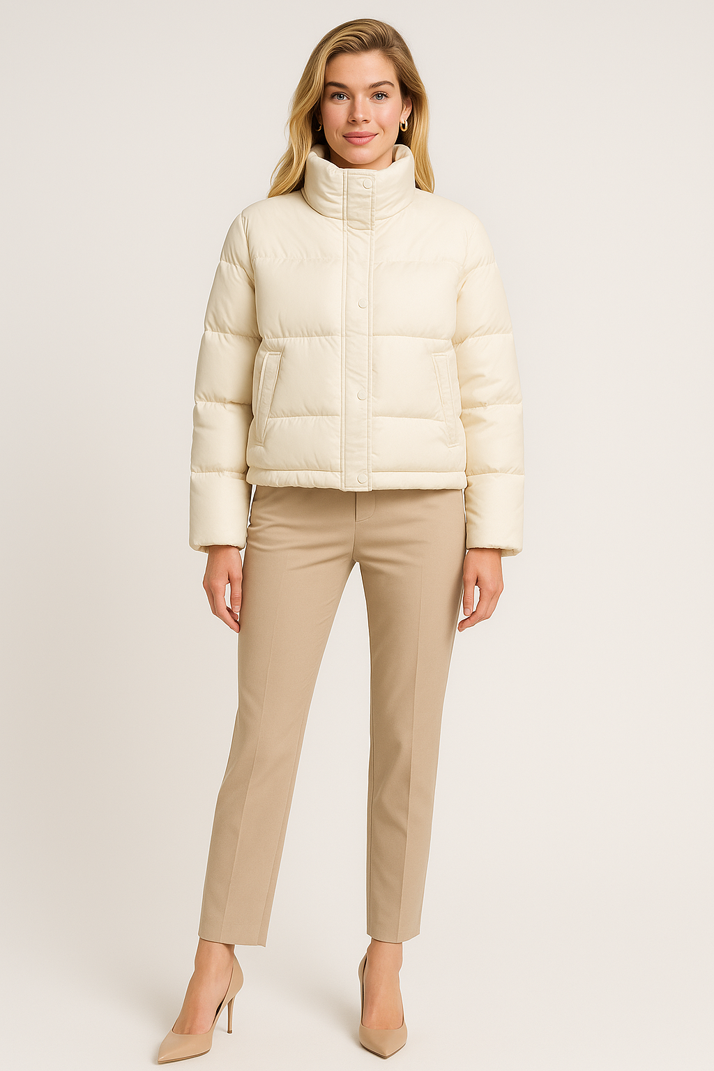 Women’s Short Quilted Puffer Jacket