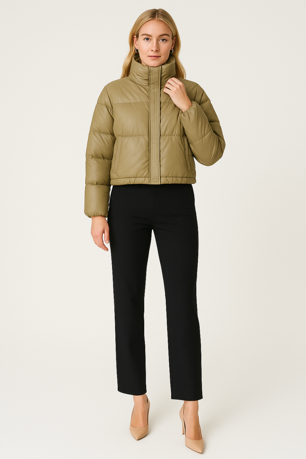Women’s Short Quilted Puffer Jacket