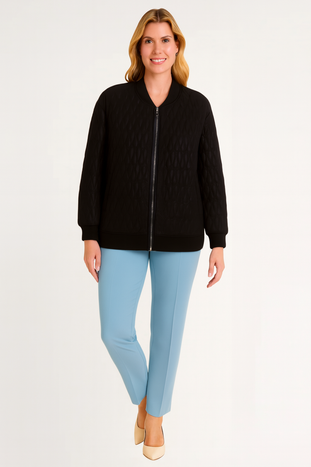 Women’s Sleek Quilted Bomber Jacket