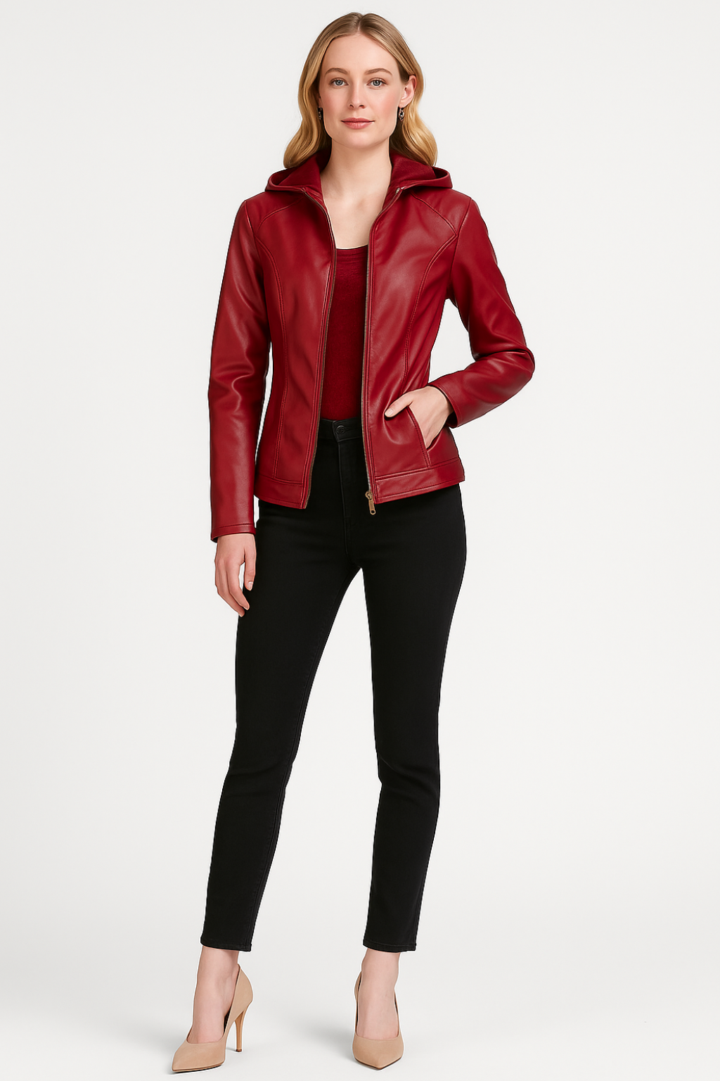 Women’s Slim Leather Jacket