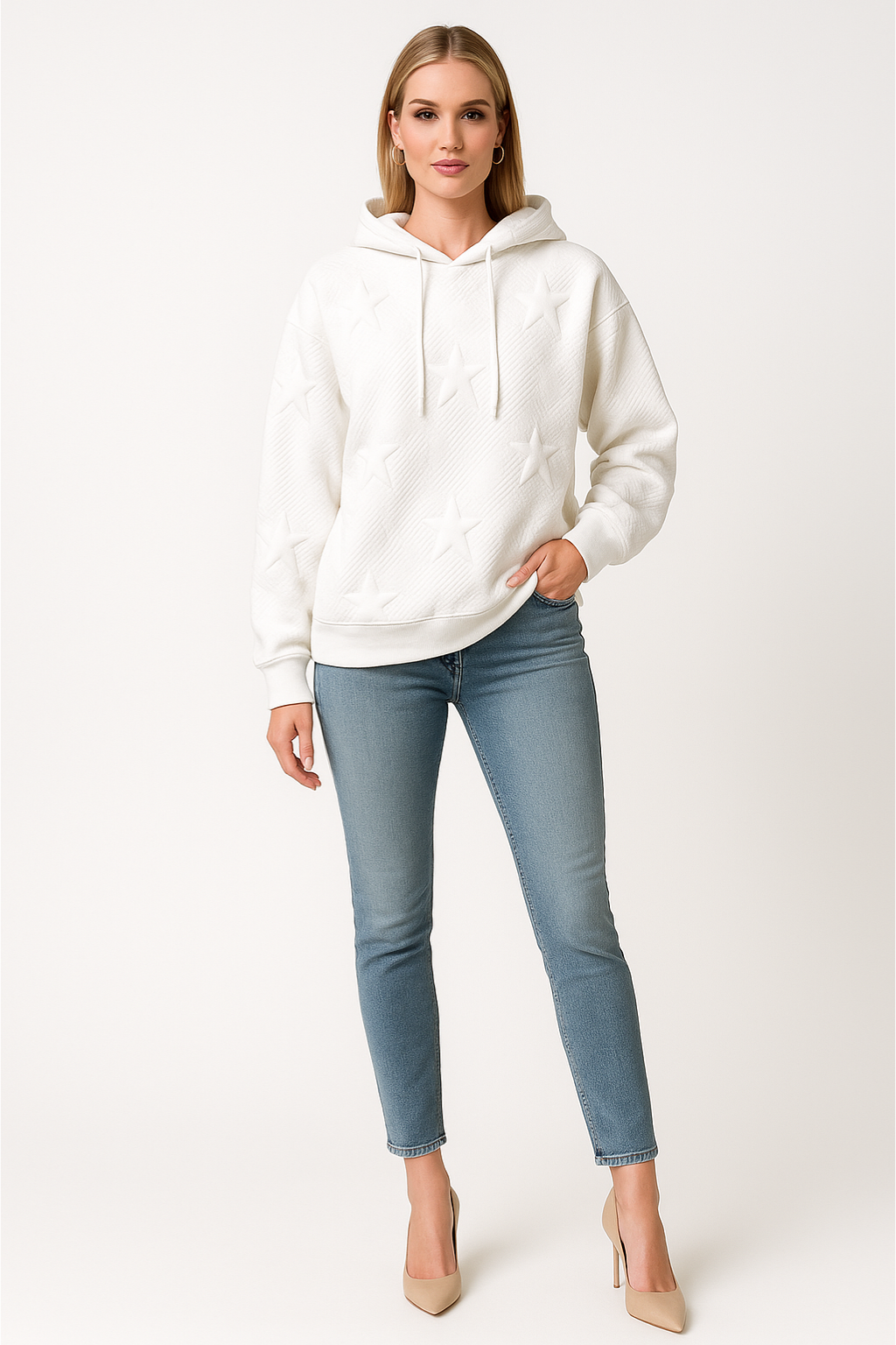 Women’s Star Pattern Hoodie