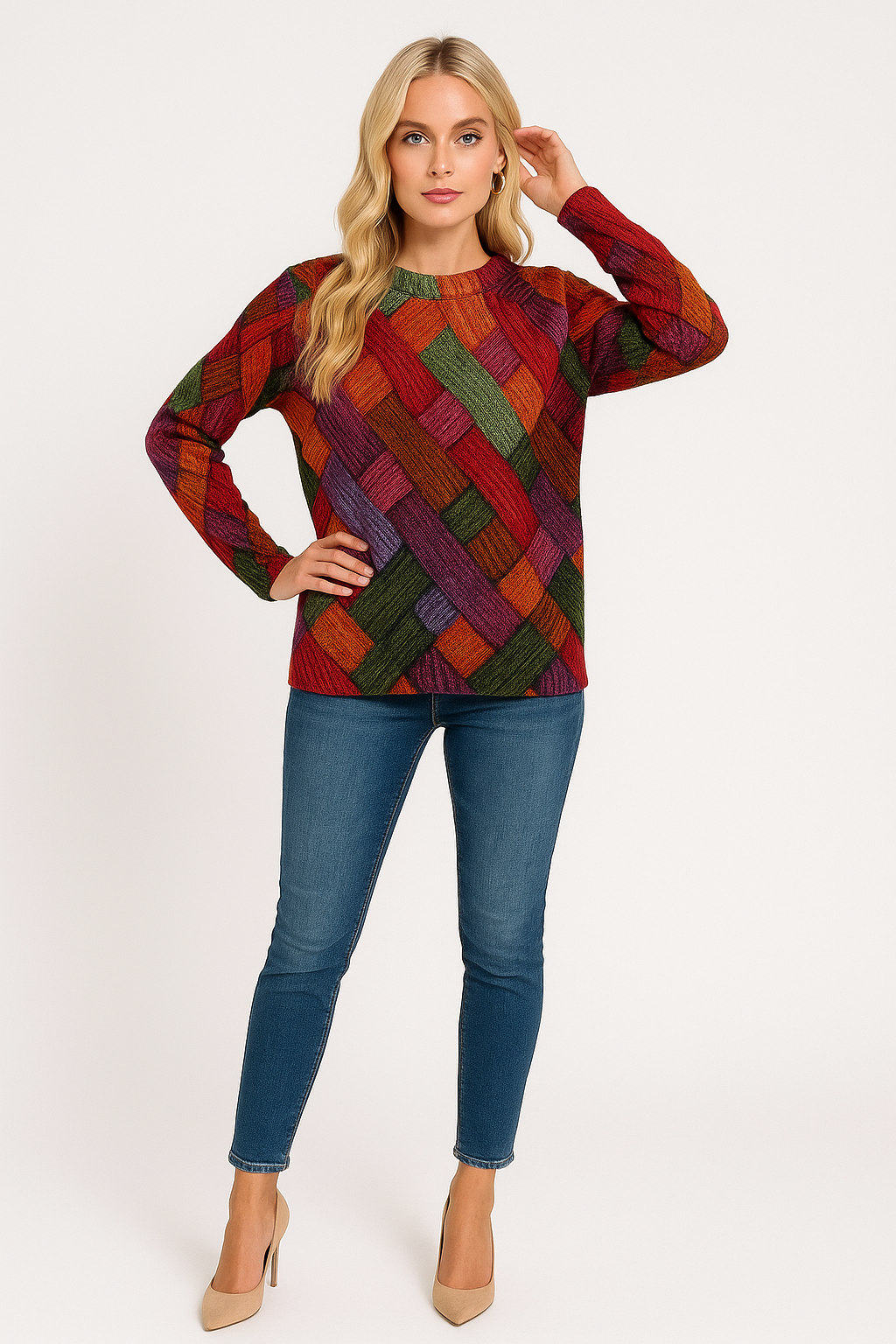 Women's Sweater Lightweight Knit Pullover