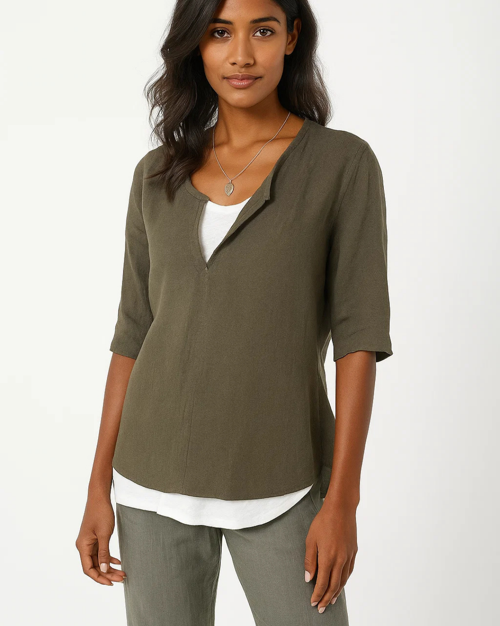 Women's Layered Casual Summer Blouse