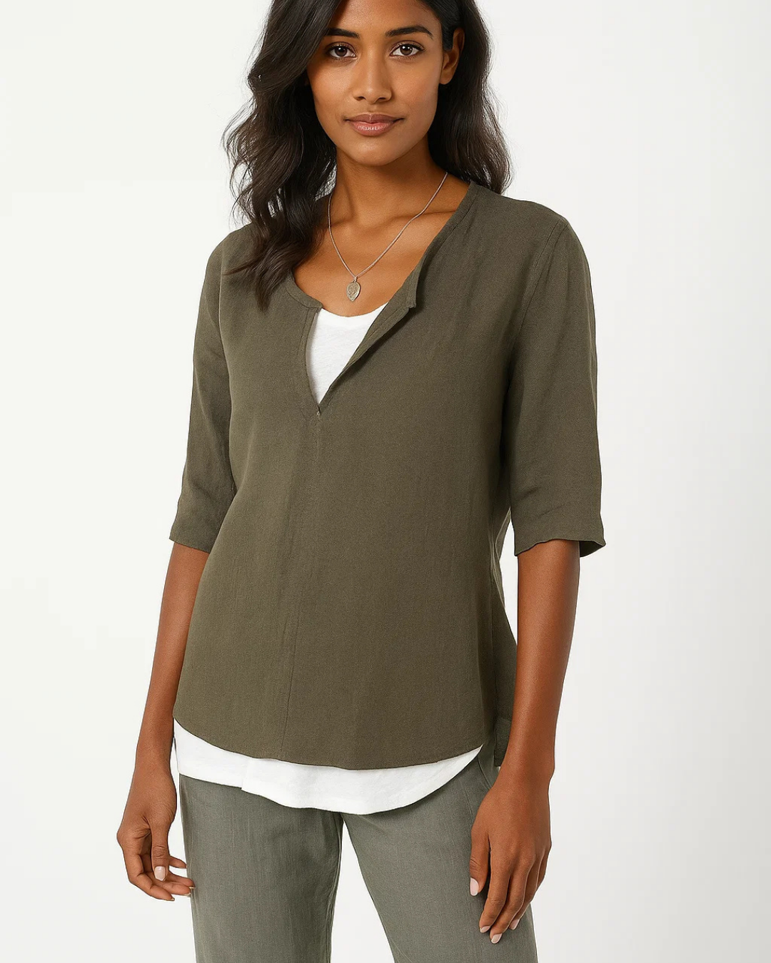 Women's Layered Casual Summer Blouse