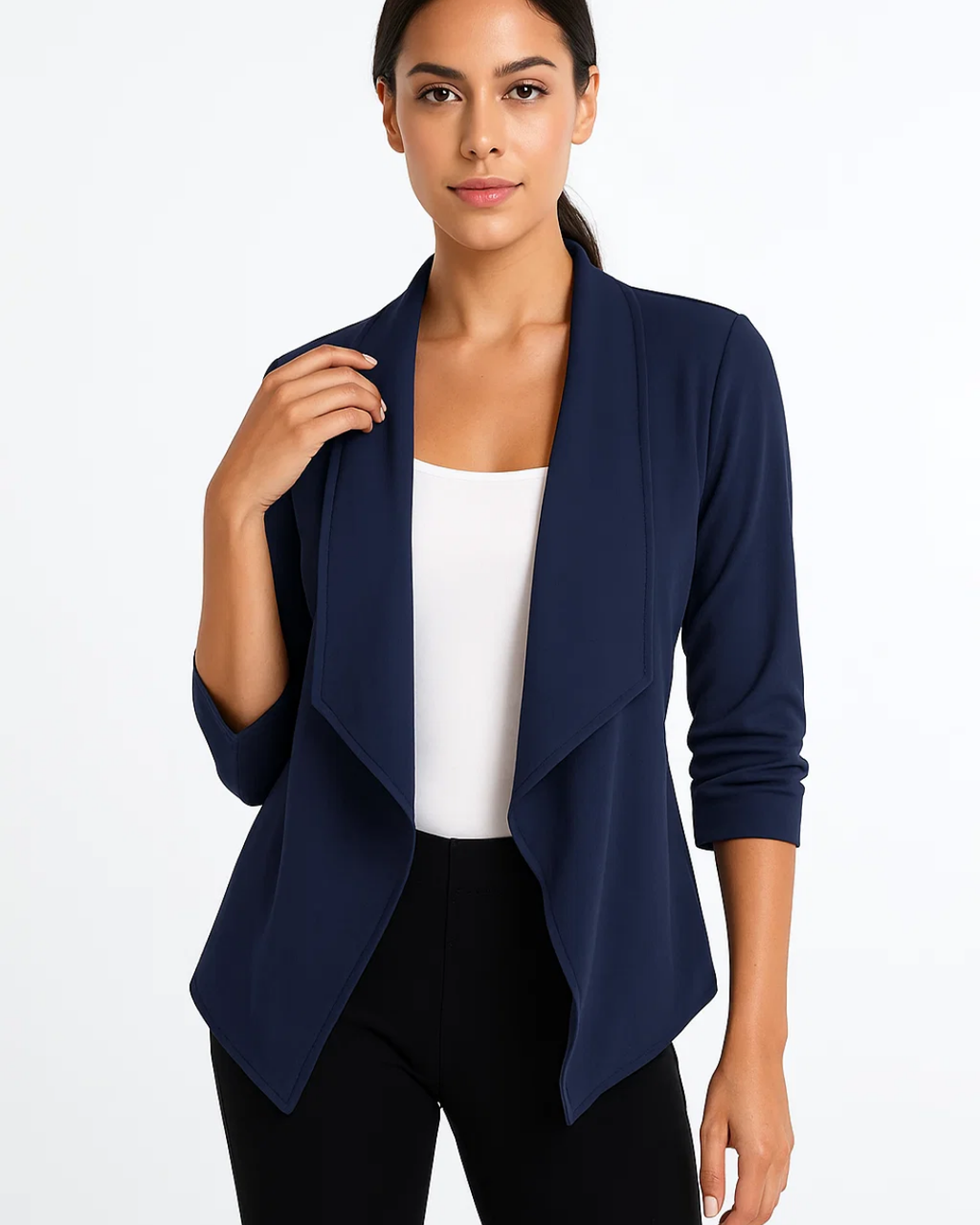 Women's Long-Sleeve Blazer With Structured Shape