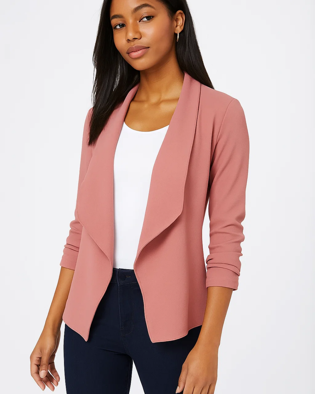 Women's Long-Sleeve Blazer With Structured Shape