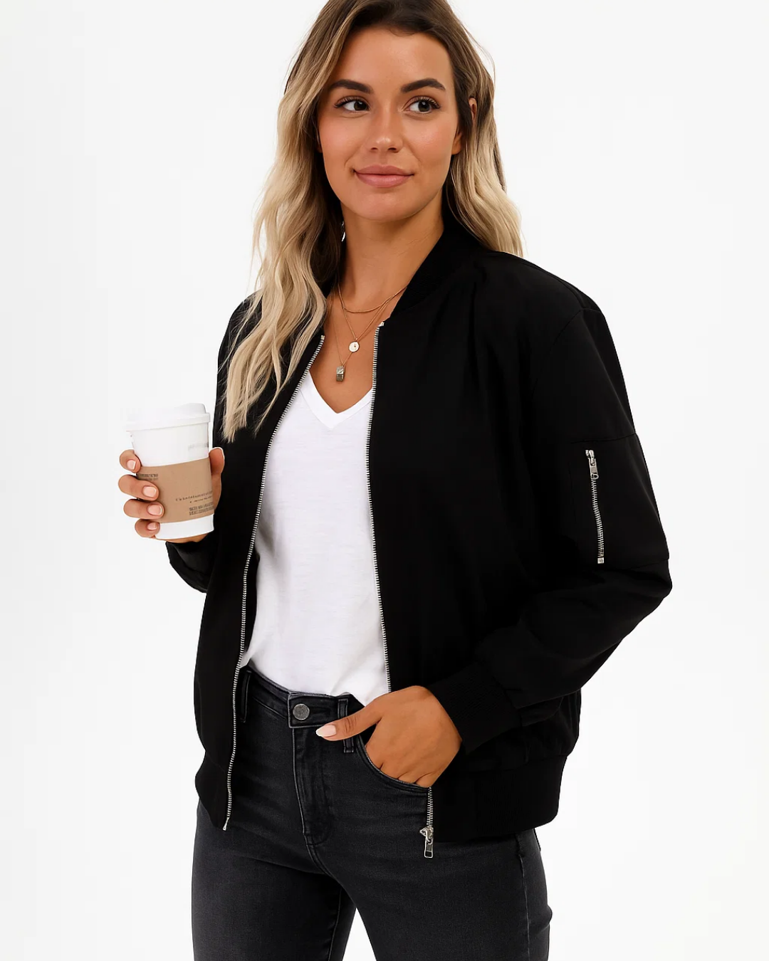 Women's Long Sleeve Zip Jacket