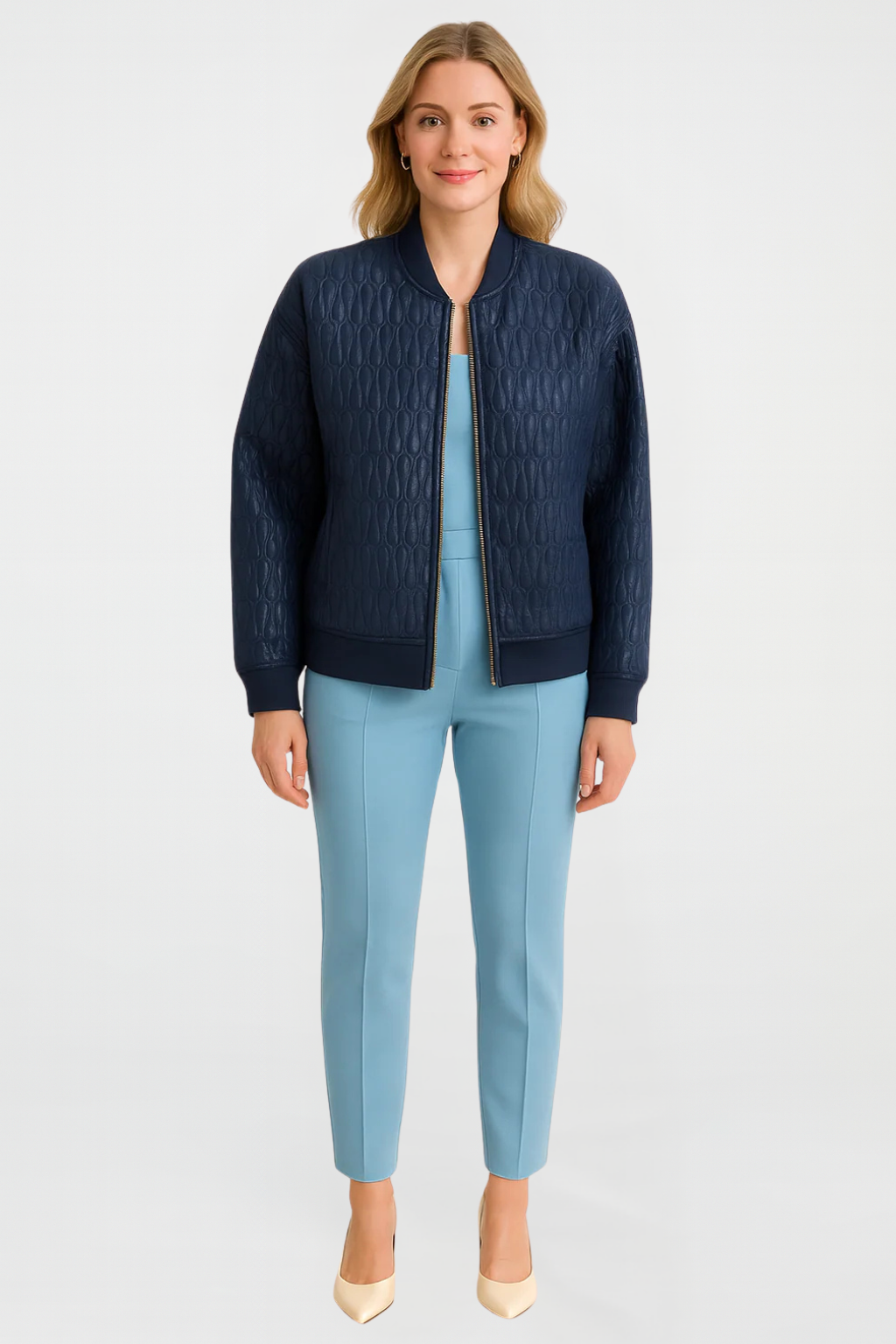 Women’s Sleek Quilted Bomber Jacket