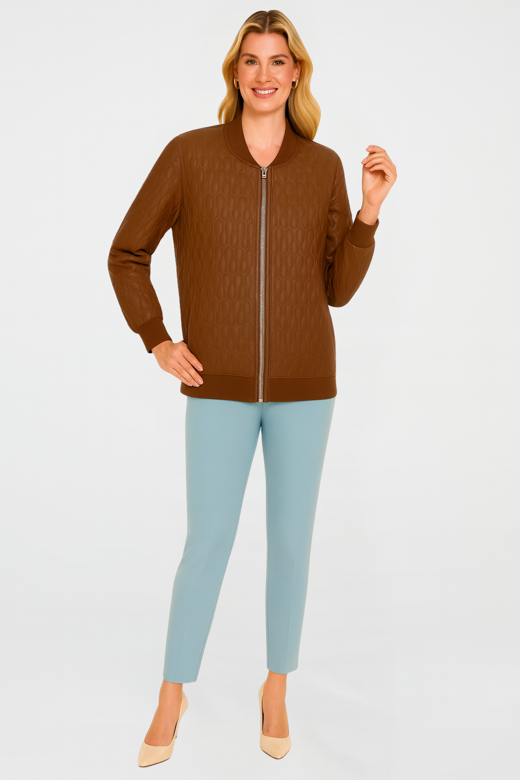 Women’s Sleek Quilted Bomber Jacket