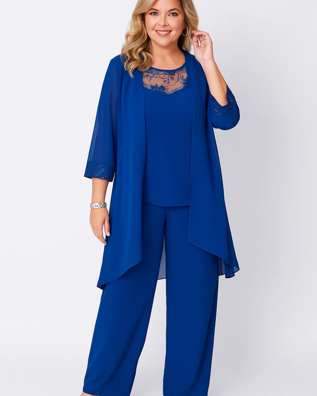 Women's Three-Piece Formal Set With Coordinated Fit