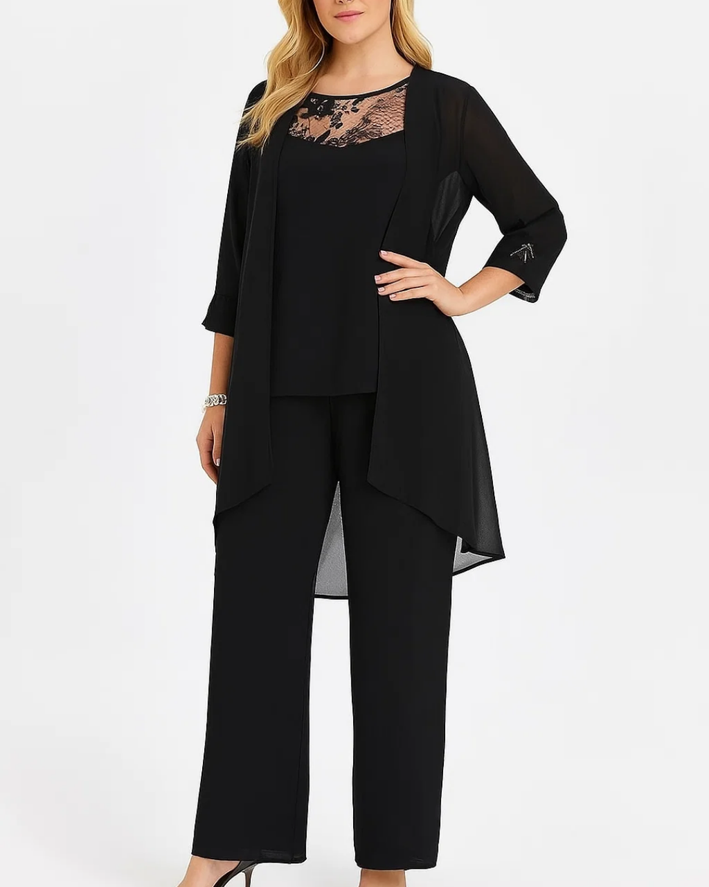 Women's Three-Piece Formal Set With Coordinated Fit