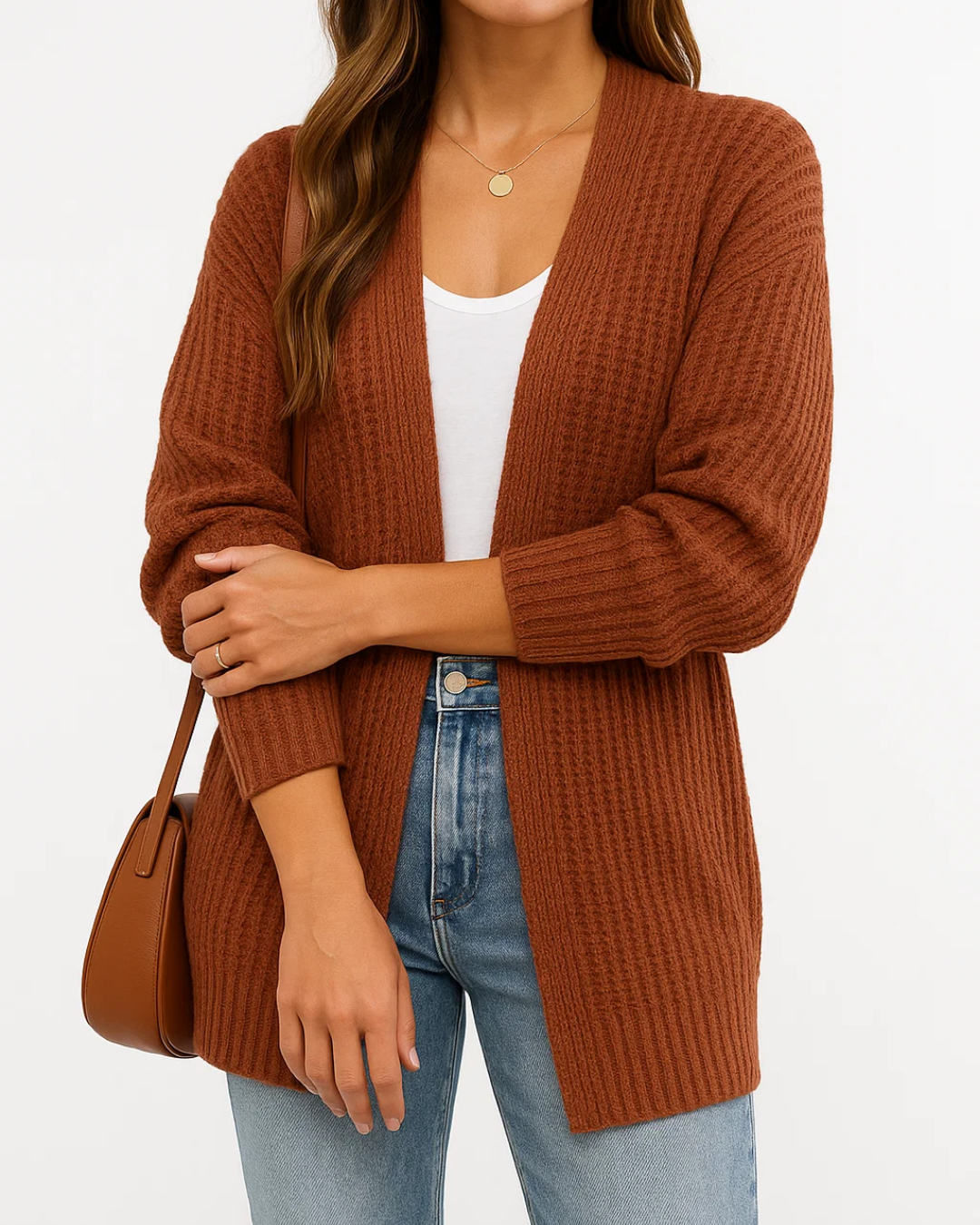 Women’s Casual Open-Front Knit Cardigan