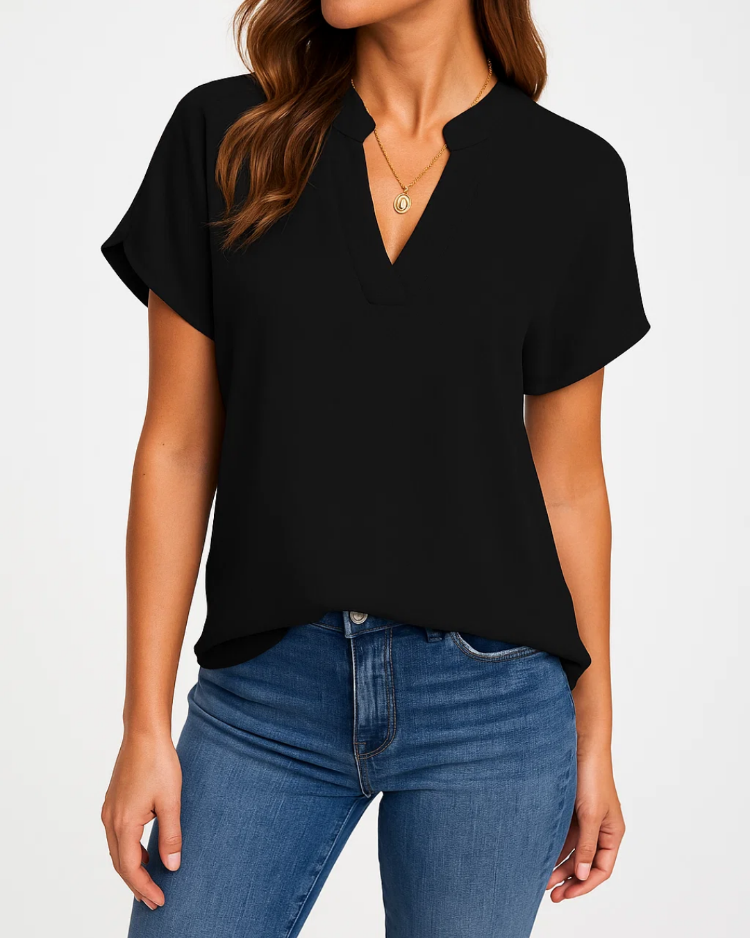 Women's Casual Short Sleeve Blouse Top