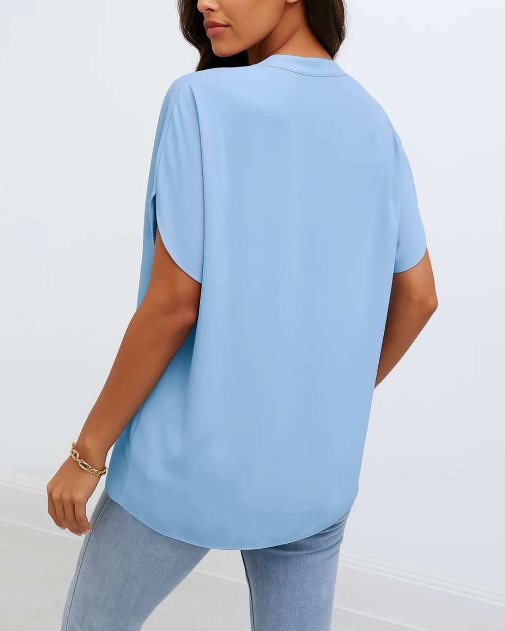 Women's Casual Short Sleeve Blouse Top