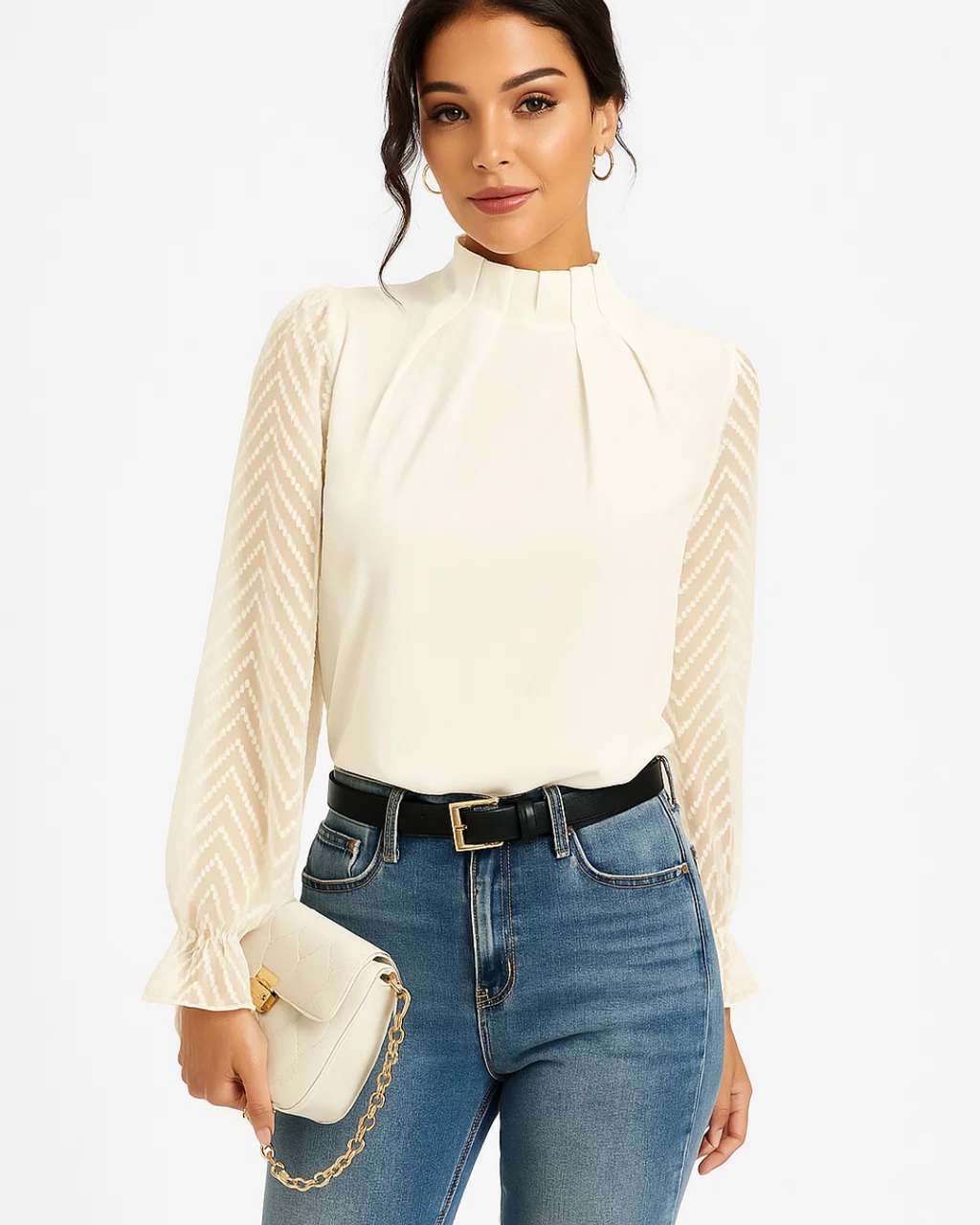 Women's Chic Long Sleeve Blouse Top