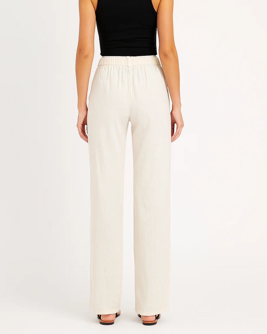Women's Elegant Elastic Waist Trousers