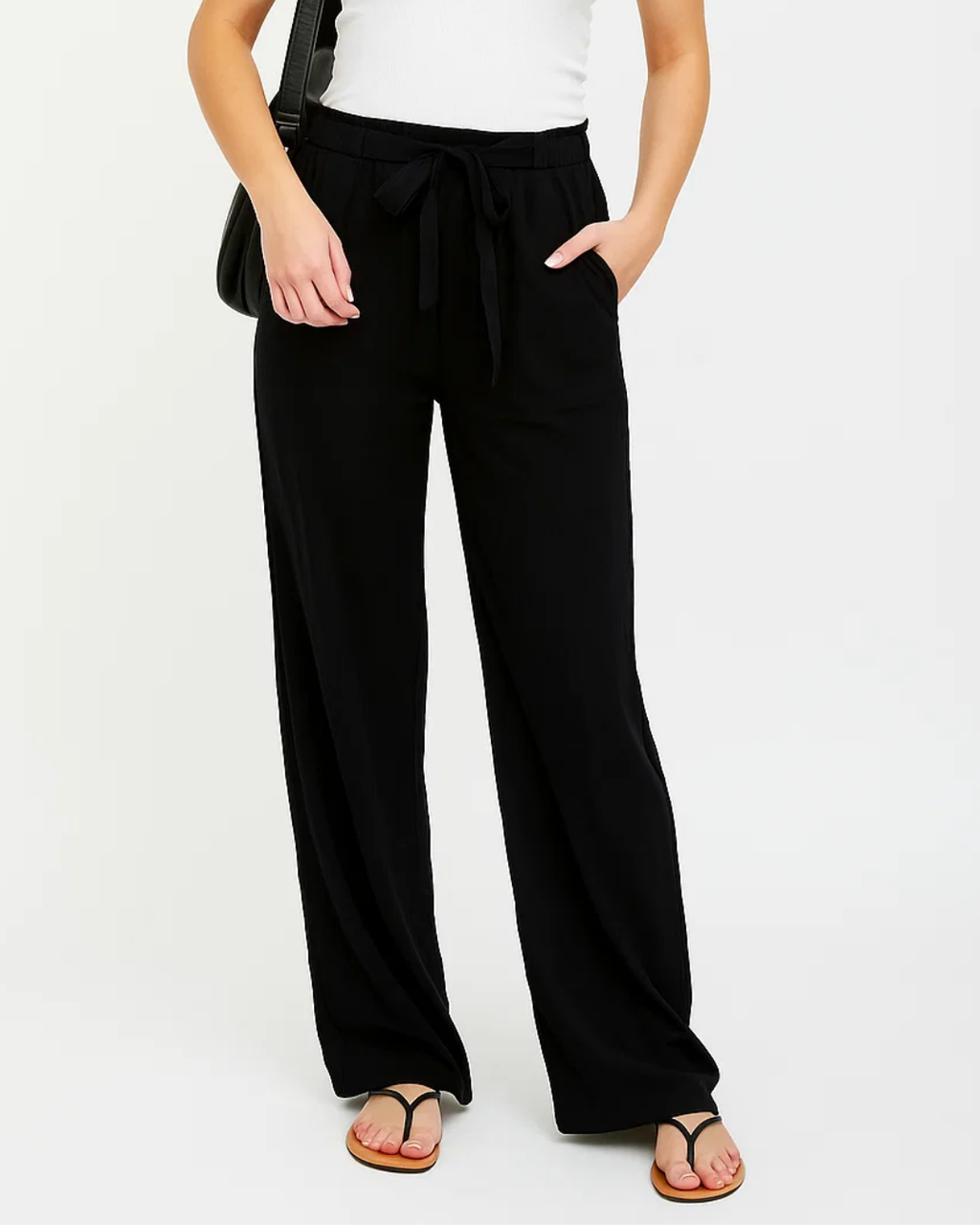 Women's Elegant Elastic Waist Trousers