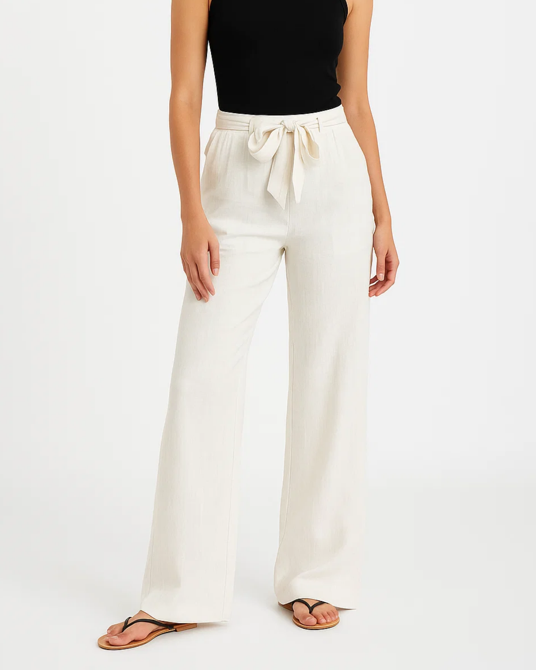 Women's Elegant Elastic Waist Trousers