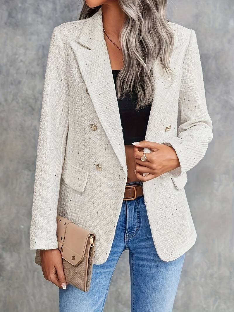 Women’s Long Sleeve Blazer with Lapel Collar