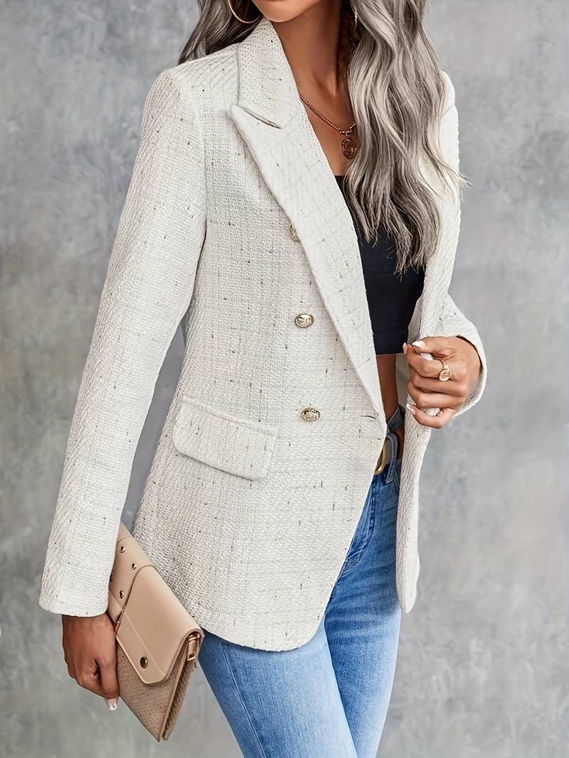Women’s Long Sleeve Blazer with Lapel Collar