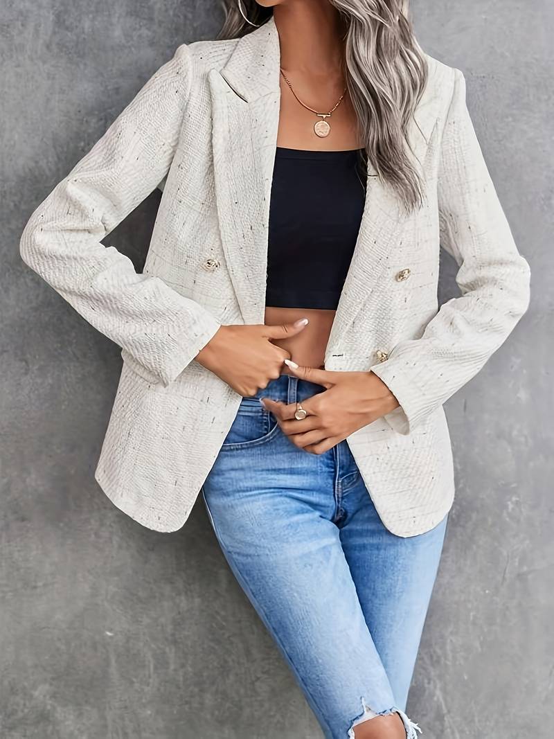 Women’s Long Sleeve Blazer with Lapel Collar