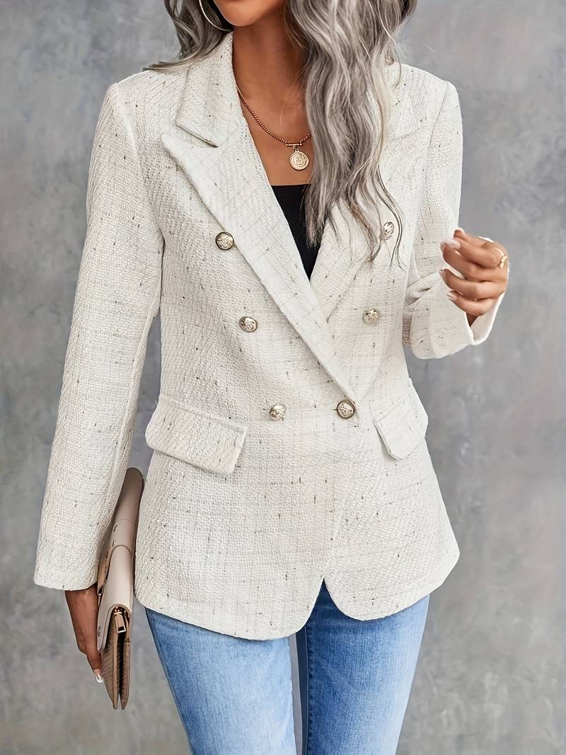Women’s Long Sleeve Blazer with Lapel Collar