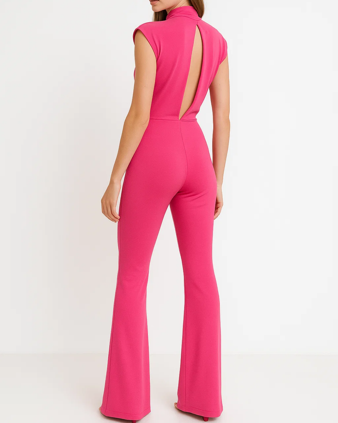 Women’s Shoulder Jumpsuit with Asymmetrical Cut
