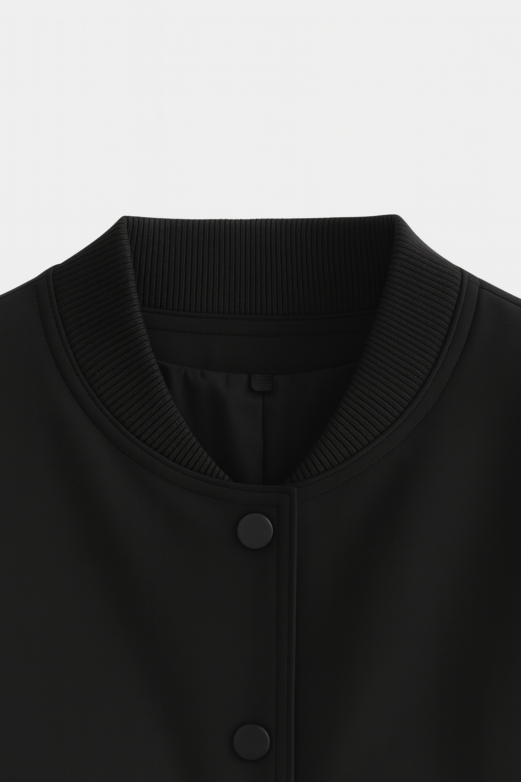 Women's Elegant Bomber Jacket - Black