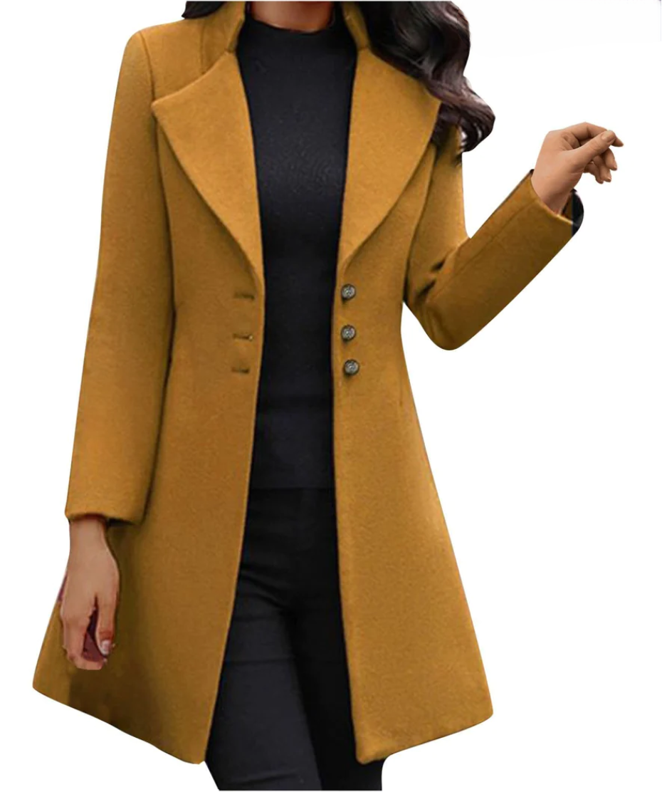 Kiara | Women's Elegant Long Sleeve Coat