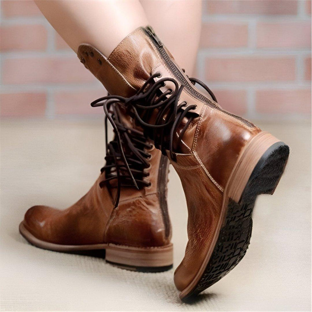 Raya | Women's Classic Lace-Up Leather Boots
