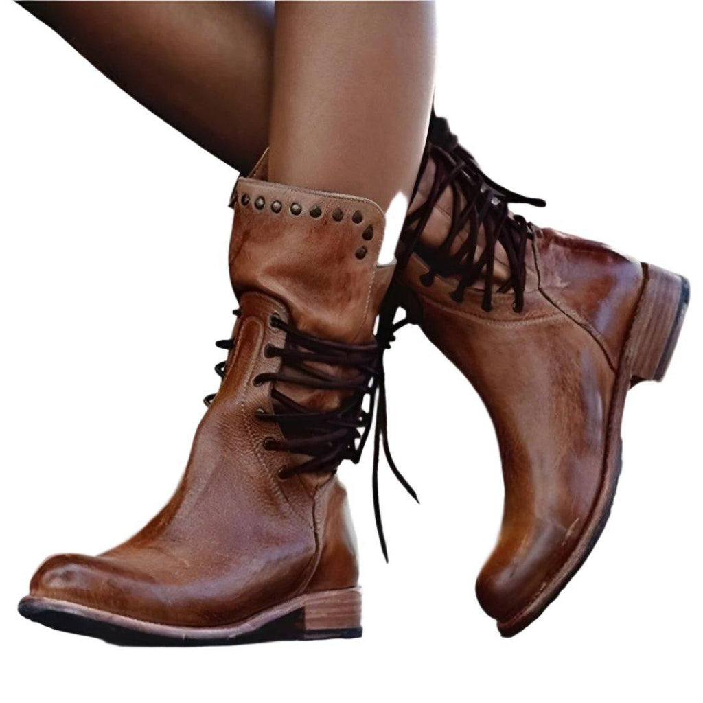 Raya | Women's Classic Lace-Up Leather Boots