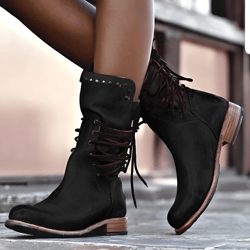 Raya | Women's Classic Lace-Up Leather Boots