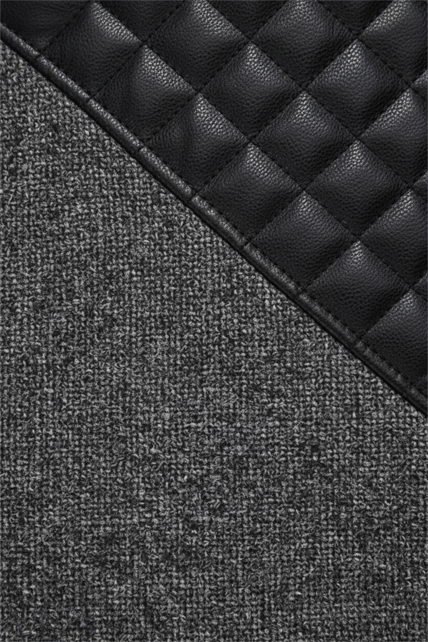 Annabel – Women’s Tailored Jacket with Quilted Sleeves & Asymmetrical Zip Hooded Design