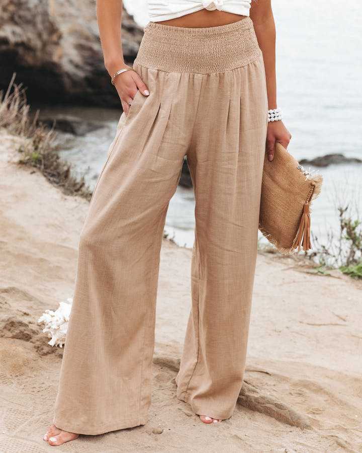 Mackenzie | Beach Wide Leg Pants for Women