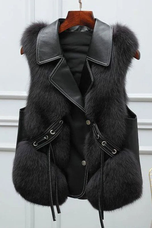Abigail - Elegant Fur Sleeveless Vest