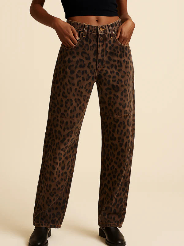 Liora | Stylish Leopard Print Pants for Women