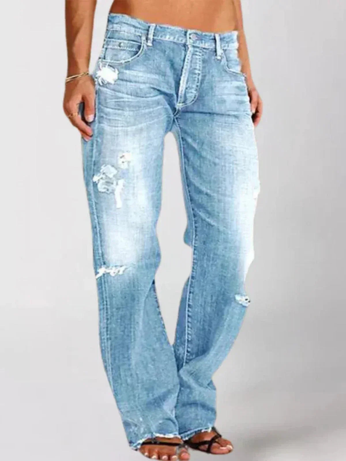 Elaine | Women's Casual Wide-Leg Jeans