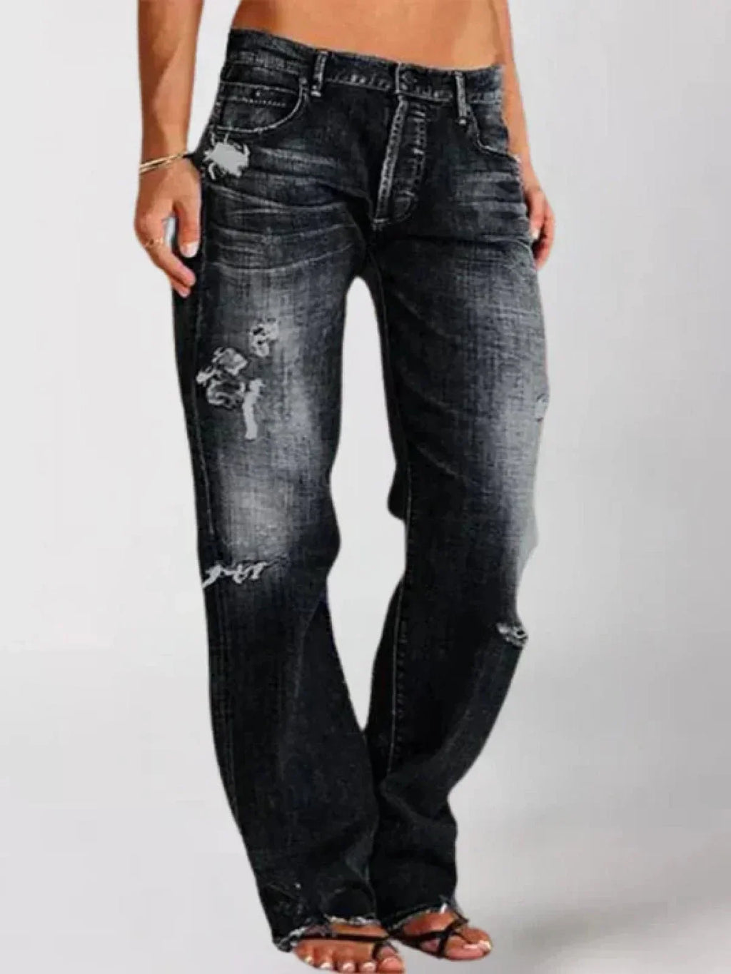 Elaine | Women's Casual Wide-Leg Jeans