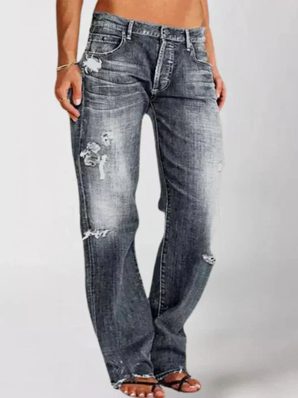 Elaine | Women's Casual Wide-Leg Jeans