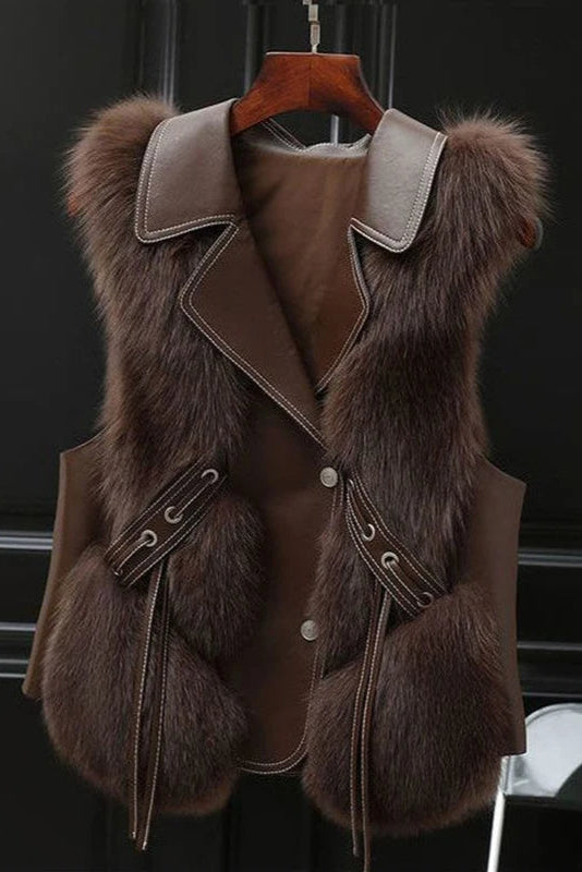 Abigail - Elegant Fur Sleeveless Vest