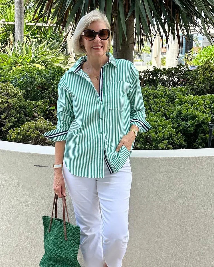 Norah | Striped Shirt for Women