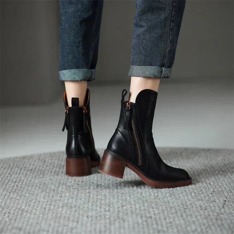 Reese | Women's Leather Ankle Boots