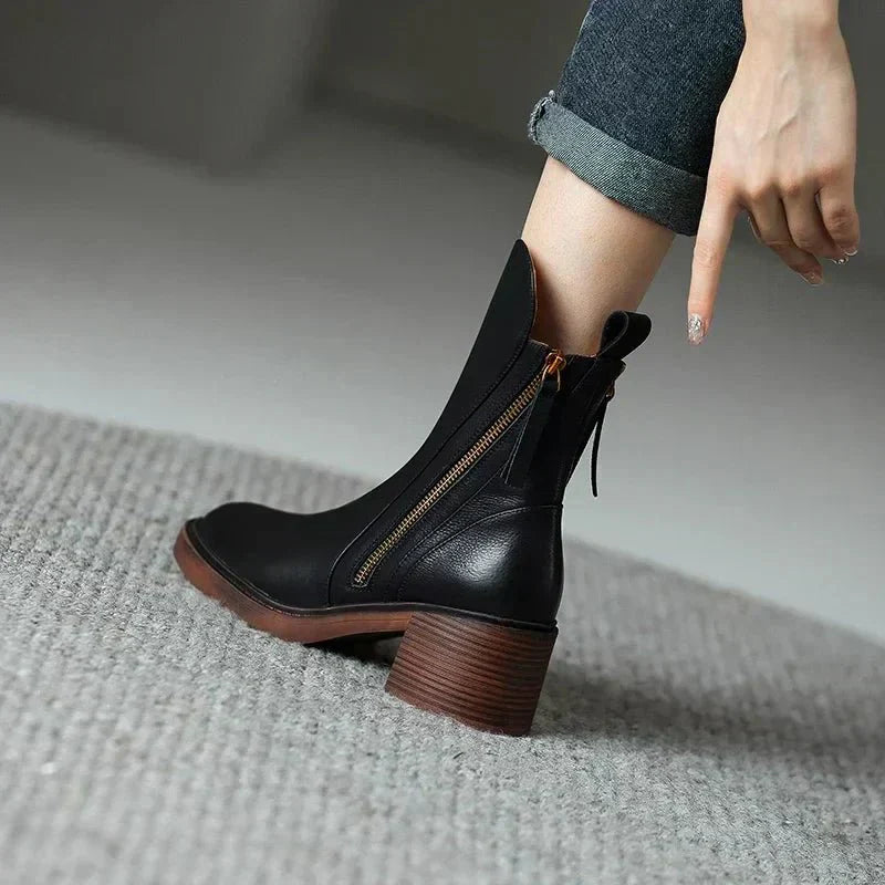 Reese | Women's Leather Ankle Boots
