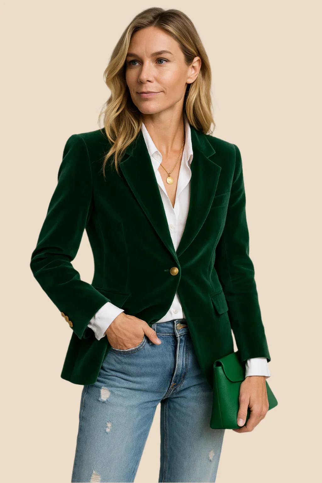 Gabriella | Velvet Blazer for Women
