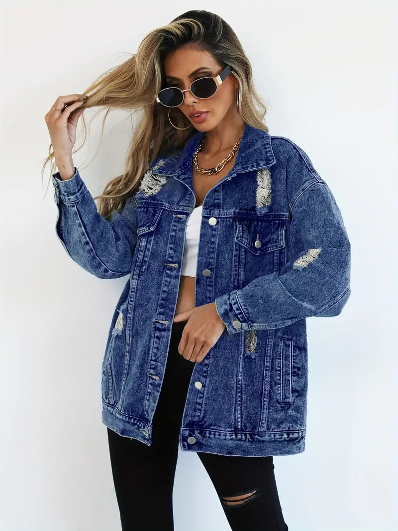 Lina | Women's Casual Oversized Denim Jacket