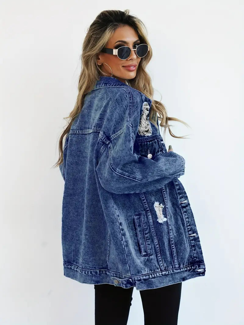 Lina | Women's Casual Oversized Denim Jacket