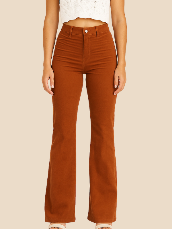 Elara | Women's Casual Curve Fit Bellbottoms